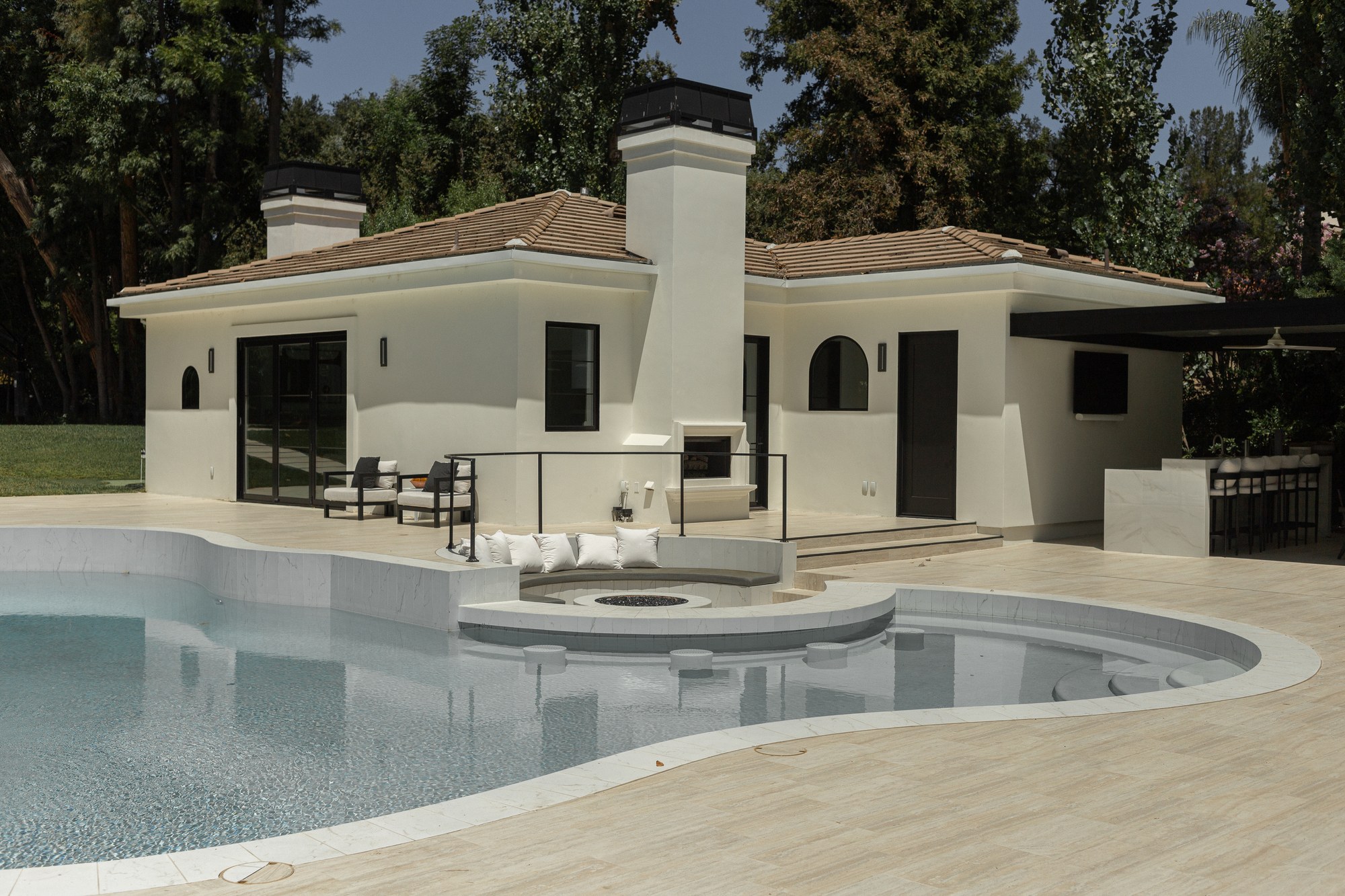 Pool and pool house