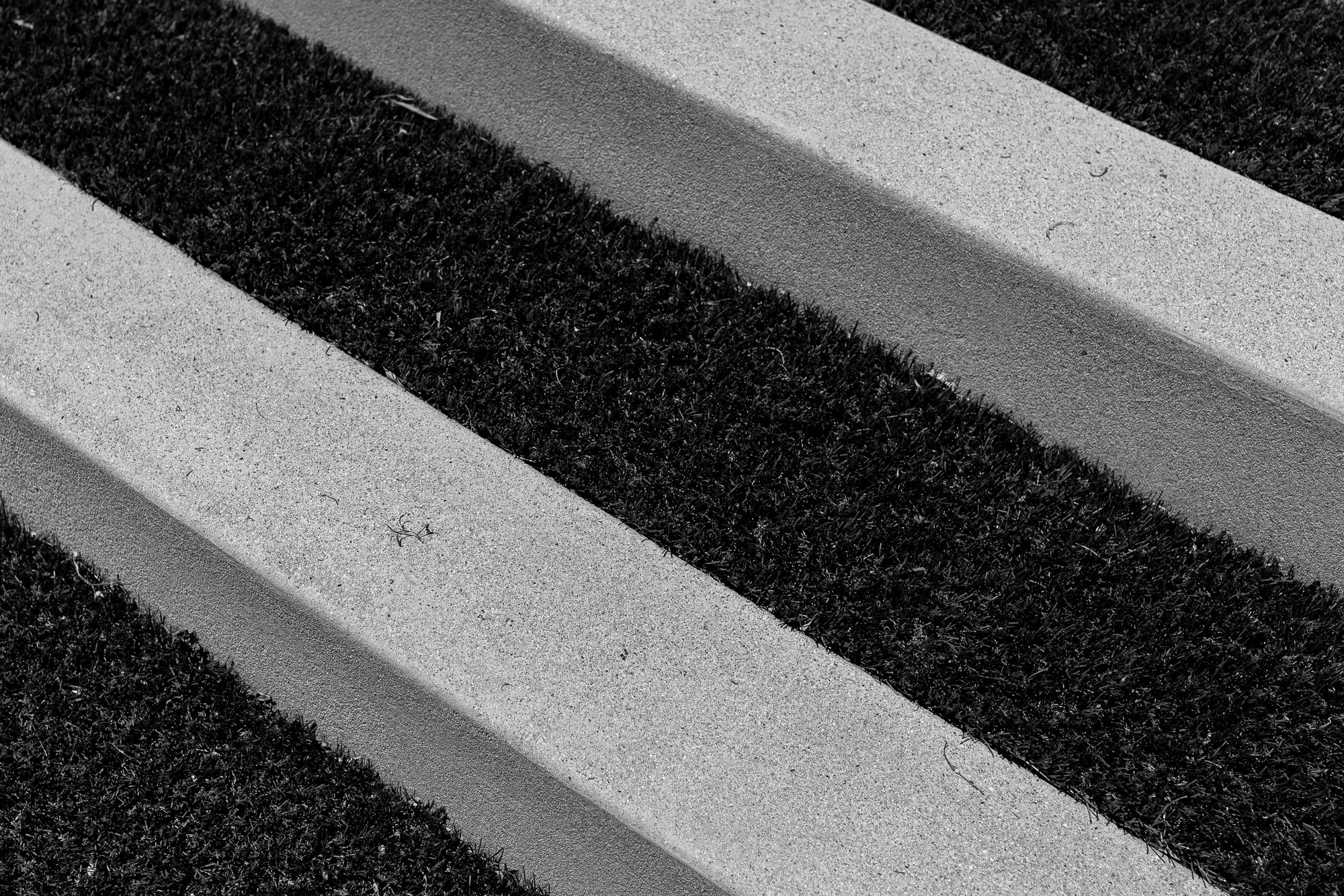 Stair runner, black and white