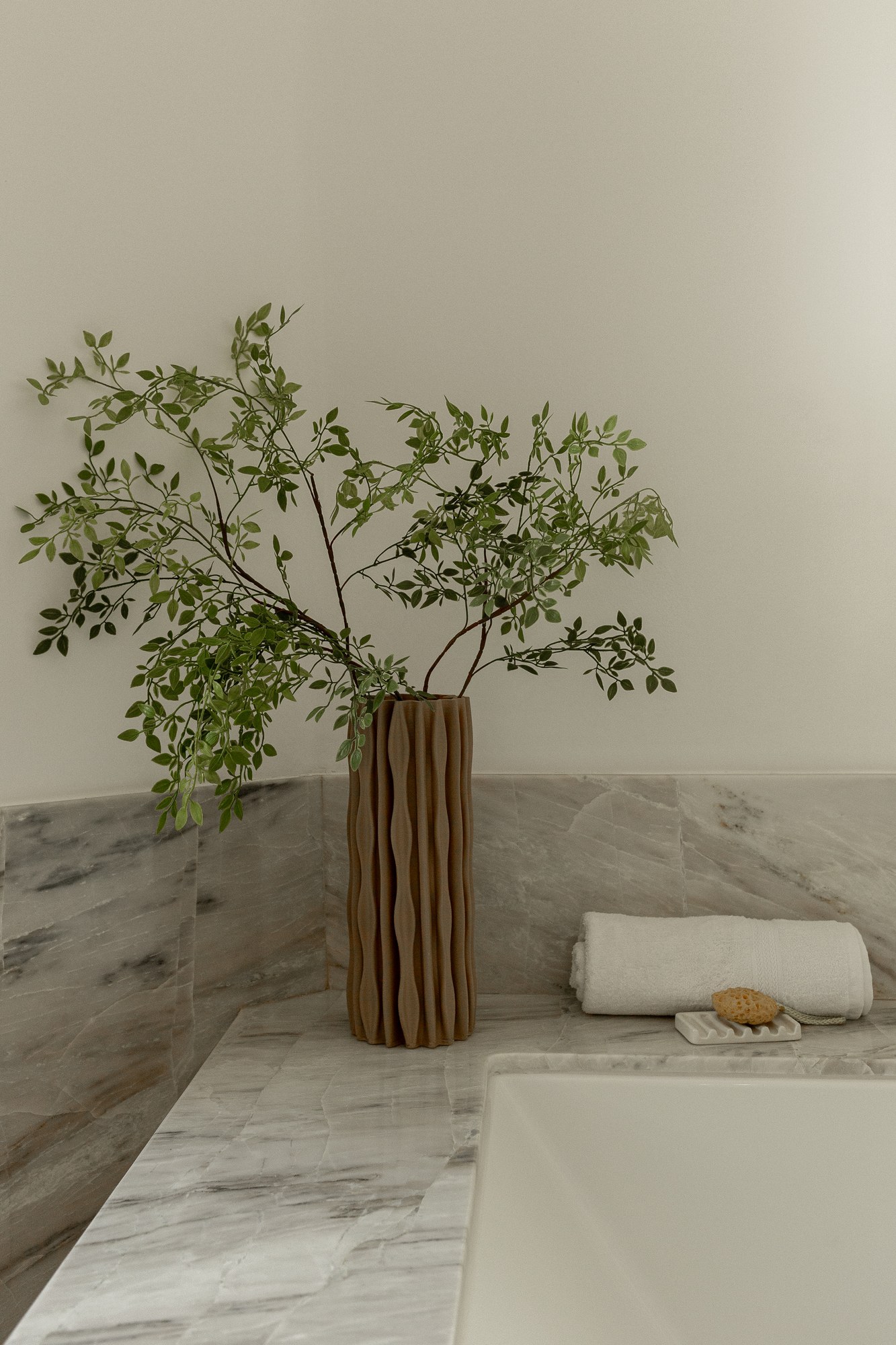 Bathtub, olive branch